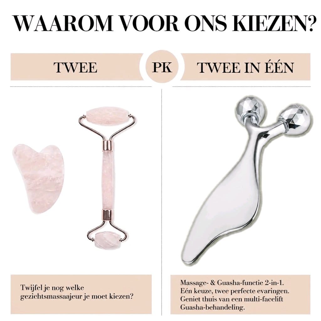 2-in-1 gua sha roller van Dounya Store