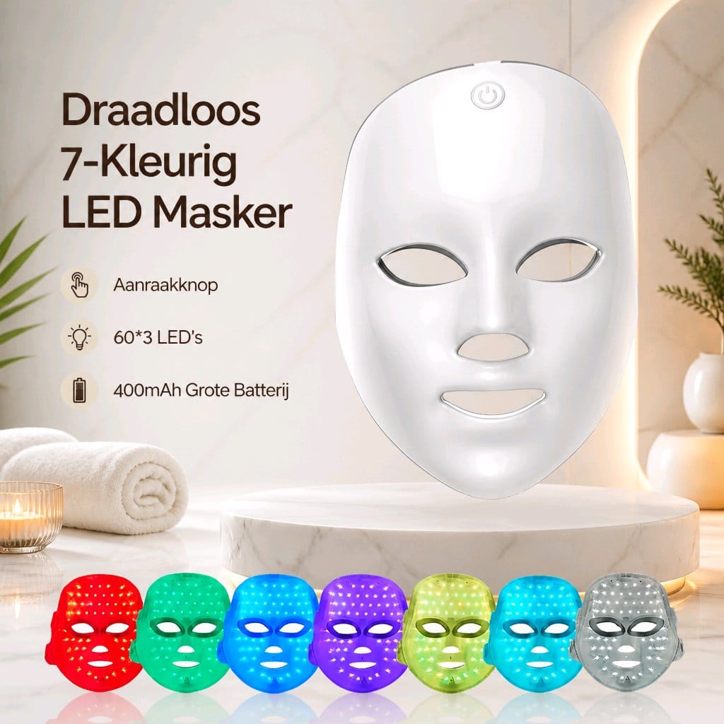 LED Photonen Gezichtsmasker met zeven kleuren lichttherapie