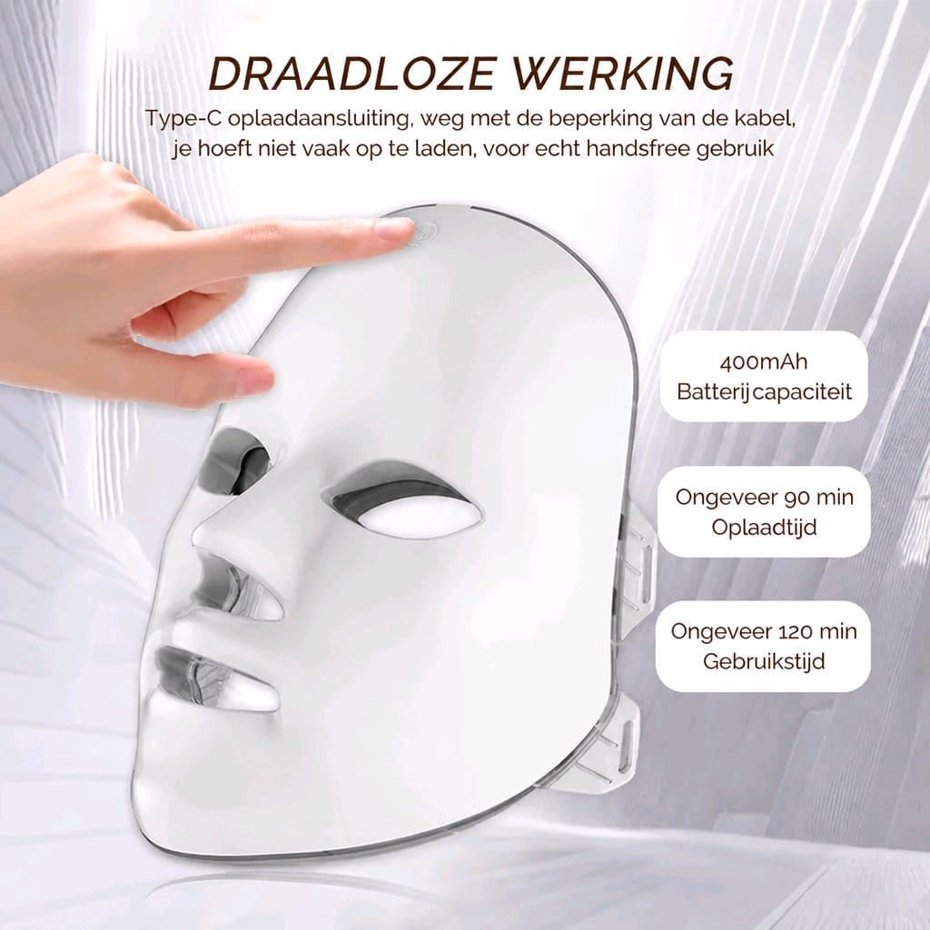 LED masker voor huidverjonging thuis