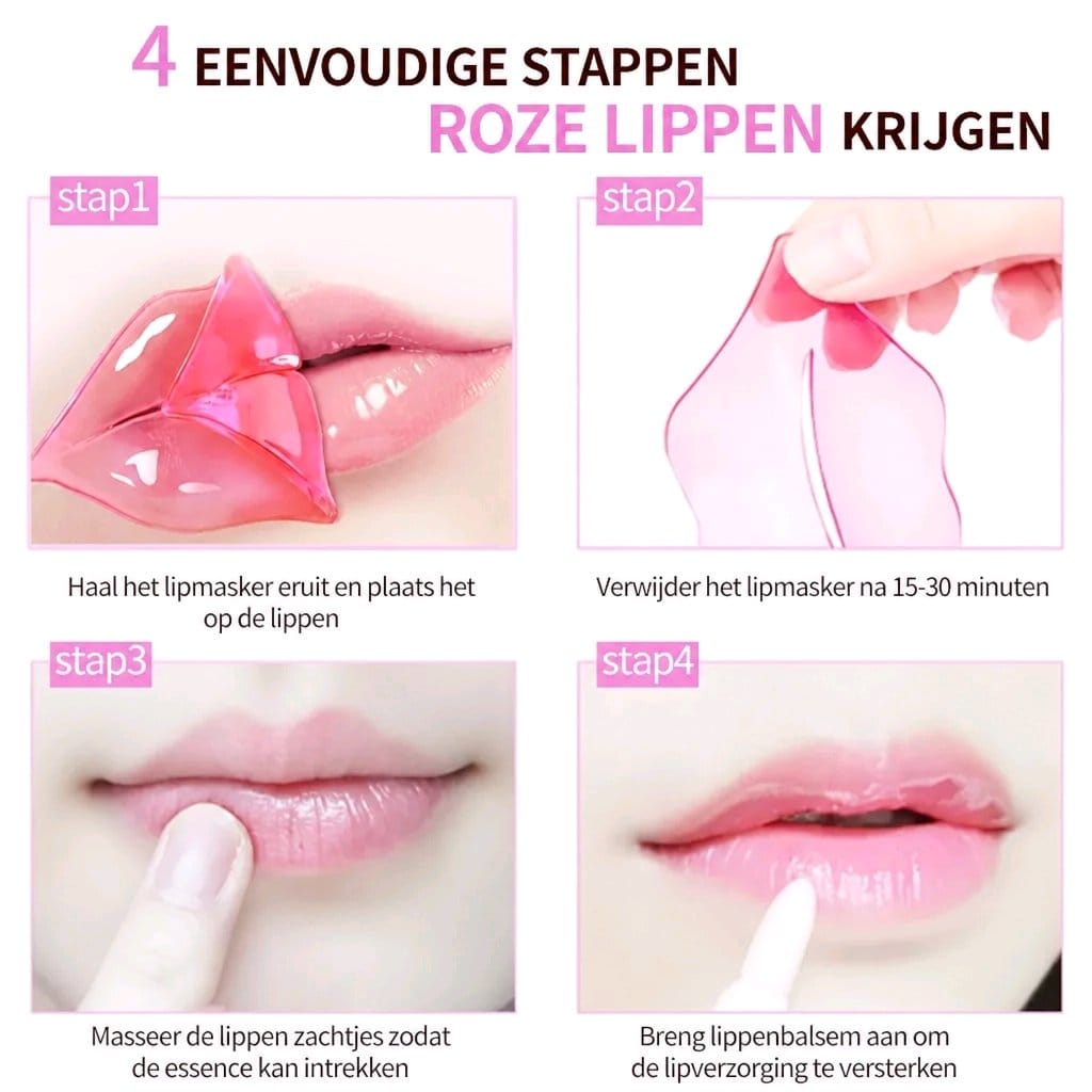 Collageen lip patches voor hydratatie van droge lippen