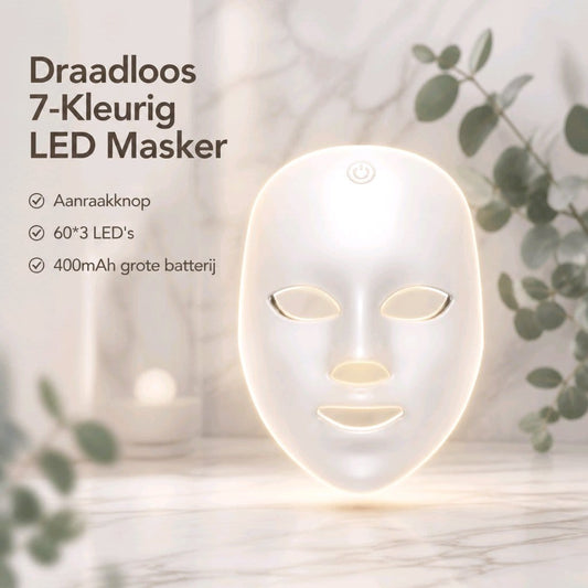 LED photonen gezichtsmasker met 7 kleuren lichttherapie