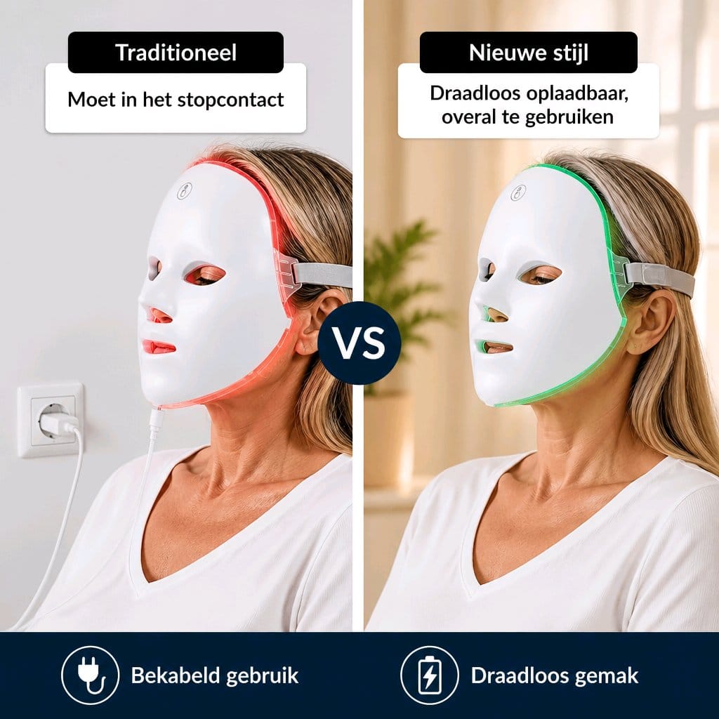 LED masker met oplaadbare accu