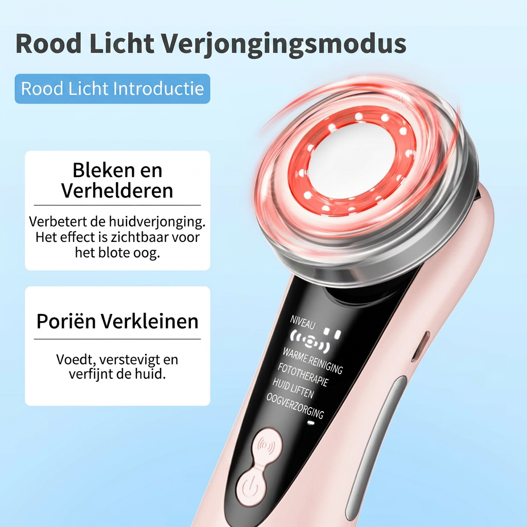 EMS face lift apparaat voor rimpels en een vermoeide huid