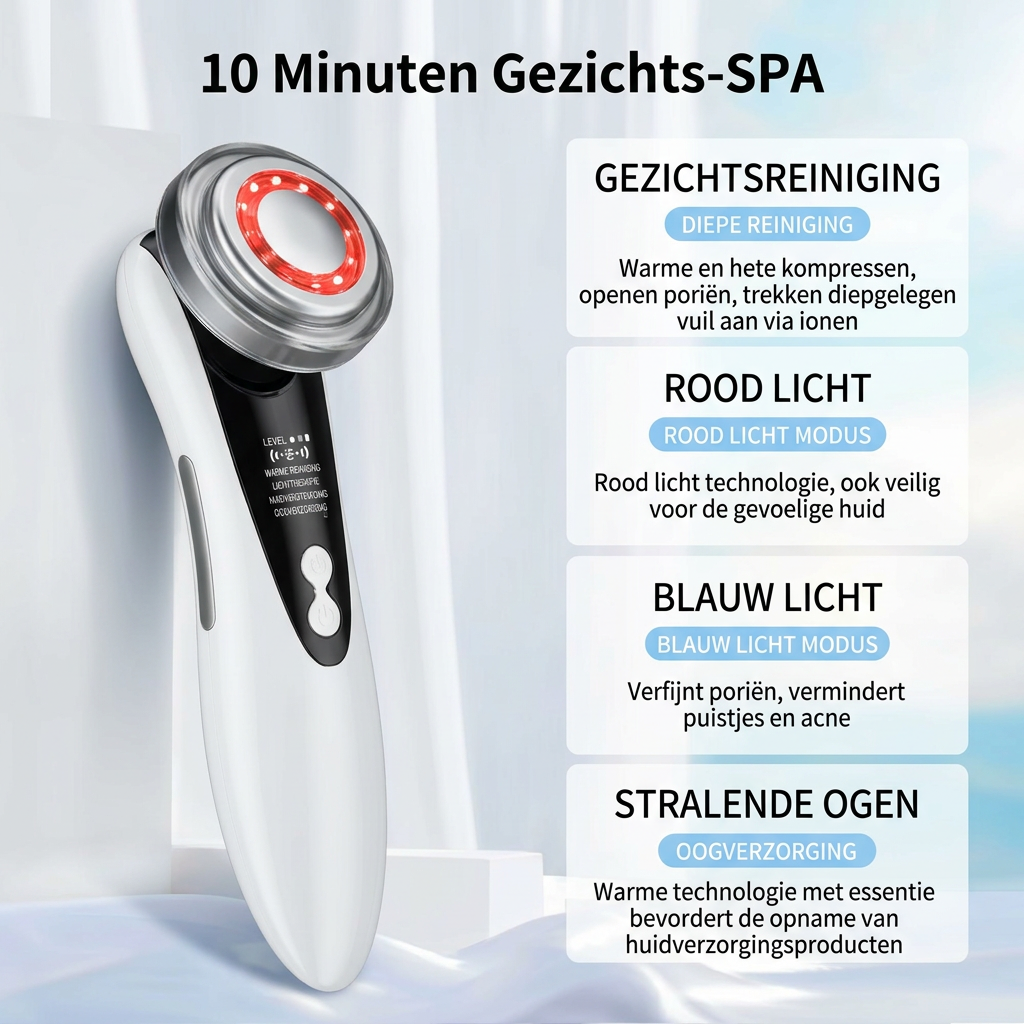 Anti-aging gezichtsapparaat met microstroom