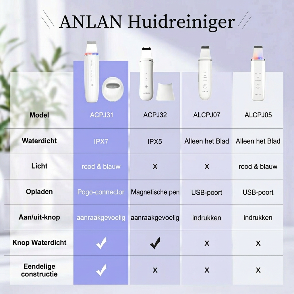 4-in-1 huidverzorgingsapparaat voor thuisgebruik