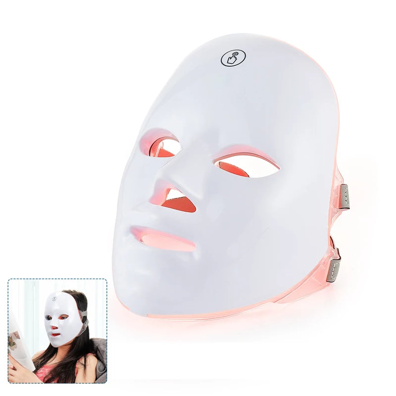 LED masker met blauw licht tegen onzuiverheden