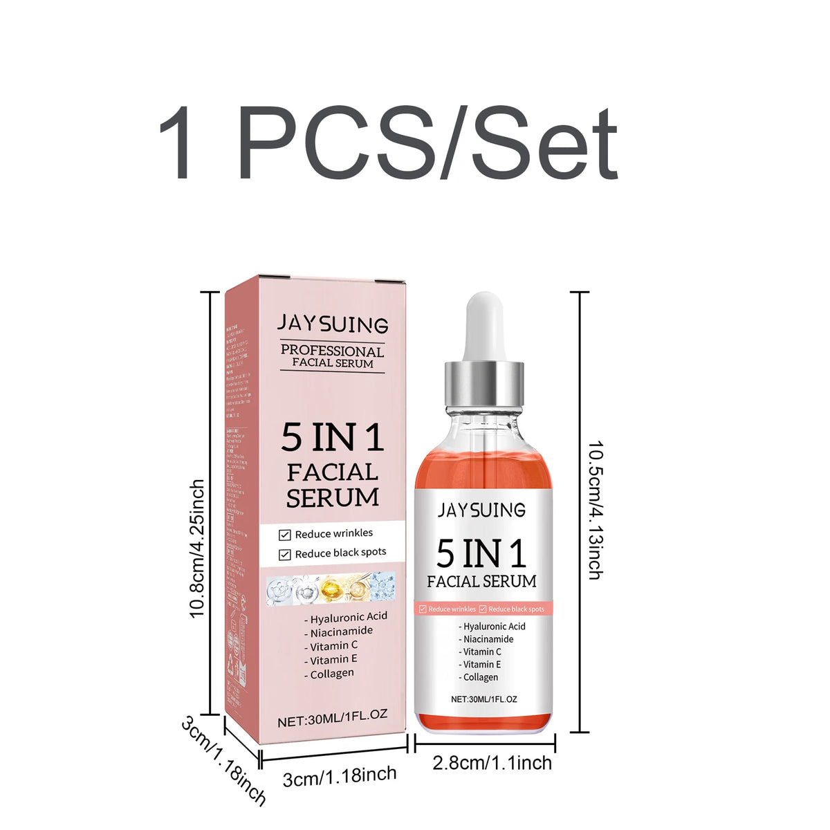 Serum met hyaluronzuur en niacinamide in één stap